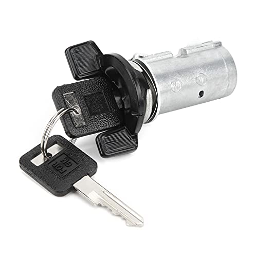 Aramox Zündschloss Zylinder mit Schlüssel, 701398 Original Zündschloss Zylinder und Schalterschlosszylinder Ersatz Baugruppe mit 2 Schlüsseln Kit Passend für GM von Aramox