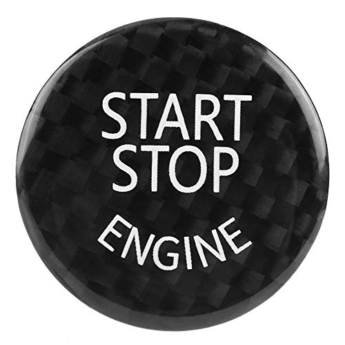 Auto Start Stop Motor Knopf Schalter Abdeckung Stop Tastenabdeckung für 1-7 Serie X1 X3-X6 (Schwarz) von Aramox