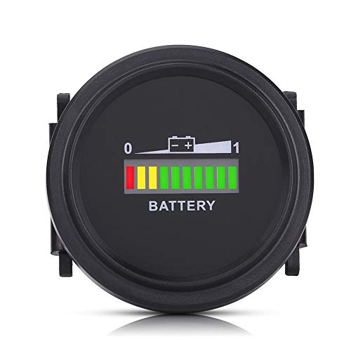 Batterieanzeige, 12V / 24V / 36V / 48V / 72V LED Digitale Batterieanzeige Anzeige für Wagen von Aramox