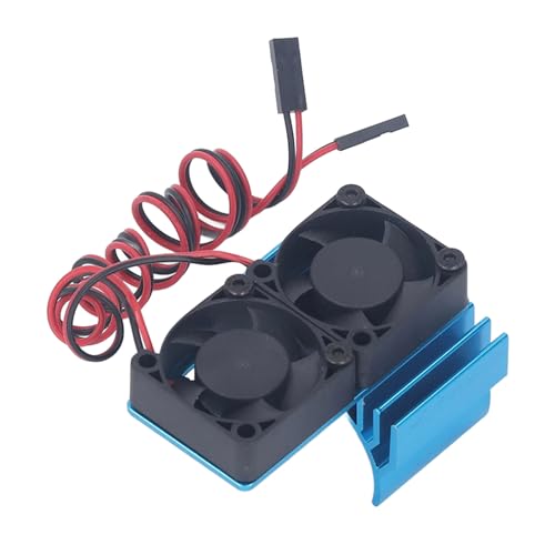 DC 5V RC Kühlkörper -Lüftermotor für Slash 4x4 VXL - Schnelle Wärmeabteilung für 1/10 RC -Auto (Rot) (BLUE) von Aramox