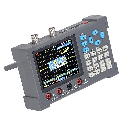 Digitales Oszilloskop, Multimeter, Generator 3 in 1 Design, 2 Kanal -Dual -Digital -Oszilloskop, AC/DC -Spannungsstromtest, Frequenzmessung, Kontinuitätstest, Diode von Aramox