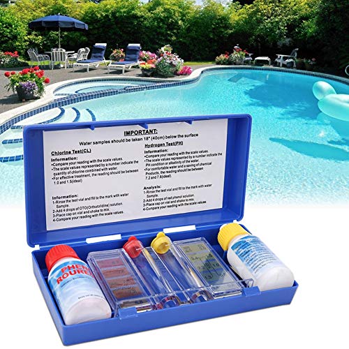 Kompakter und Tragbarer Schwimmbadtester Genauer Messwasserprüfbox für Schwimmbäder Heiße Quellen Spas Dual-Use-Box mit Kolorimetrischen Karten Einfach mit Schnell Kompakter und Tragbarer Schwimmbadtester Genauer Messwasserprüfbox für Schwimmbäder Heiße Quellen Spas Dual-Use-Box mit Kolorimetrischen Karten Einfach mit Schnell von Aramox
