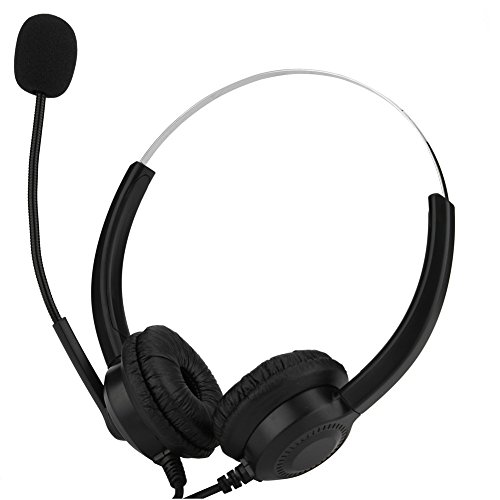 Kopfhörer Mit Mikrofon Callcente, Chat Headset Call Center Kopfhörer Multifunktionale USB Headset Audio Kopfhörer mit Noise Cancelling Mikrofon für Skype Anrufe Teamspeak Konferenz PC Kopfhörer Mit Mikrofon Callcente, Chat Headset Call Center Kopfhörer Multifunktionale USB Headset Audio Kopfhörer mit Noise Cancelling Mikrofon für Skype Anrufe Teamspeak Konferenz PC von Aramox
