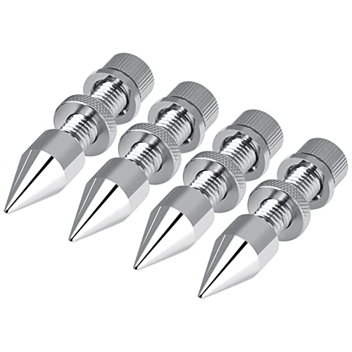 Lautsprecher Spike Verstellbare Lautsprecher-Isolationspikes, Verchromtierte Kupferkupfer HiFi-Verstärker-Plattenspieler-CD-DVD-Player-Schockkegel-Basispads mit Höhe Feinabstimmiger Balancing Lautsprecher Spike Verstellbare Lautsprecher-Isolationspikes, Verchromtierte Kupferkupfer HiFi-Verstärker-Plattenspieler-CD-DVD-Player-Schockkegel-Basispads mit Höhe Feinabstimmiger Balancing von Aramox
