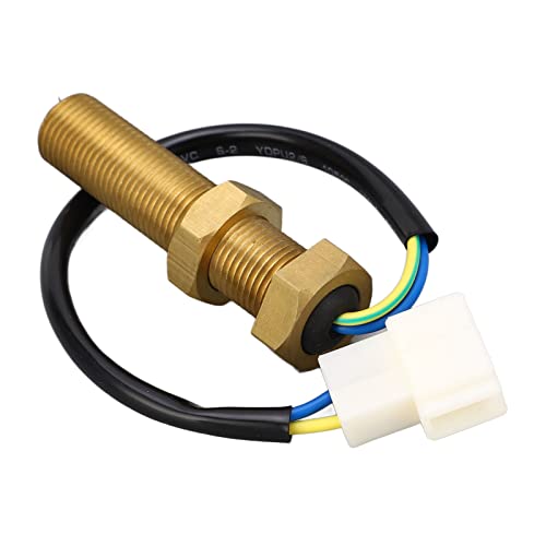 Magnetischer Drehgeschwindigkeitssensor M16X1.5 Messing -Drehzahlschatzer für Hochsensitivität für Generator 50V, IP44 -Schutz von Aramox