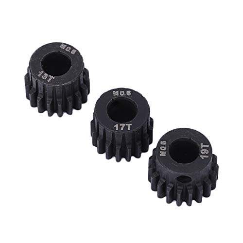 Metallstruktur, 17T-28T-Ritzelgetriebe Inneres Loch für 1/10 1/8 RC-Auto, Premium-Material (17~19T) von Aramox