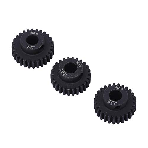 Metallstruktur, 17T-28T-Ritzelgetriebe Inneres Loch für 1/10 1/8 RC-Auto, Premium-Material (26~28T) von Aramox