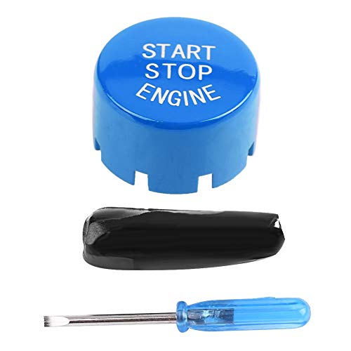 Motorstart Stopp Taste, Automotor One Button Starttaste Auto Startknopf Abdeckung für F30 G/F-Diskette mit Start und Stopp(Blue) von Aramox