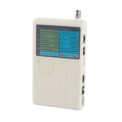 Network Cable Tester Tracker Line Finder 4 in 1 mit LED-Indikator für UTP STP-LAN-Kabel RJ-11-Kabel mit Männlichen Anschlüssen 2 Remote-Punkte-Testergebnisse Audible Hinweis Network Cable Tester Tracker Line Finder 4 in 1 mit LED-Indikator für UTP STP-LAN-Kabel RJ-11-Kabel mit Männlichen Anschlüssen 2 Remote-Punkte-Testergebnisse Audible Hinweis von Aramox