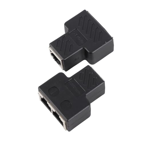 Netzwerkverlängerungssplitter, 2 Pack RJ45 Ethernet -Kabel -Splitter Netzwerk Adapter Anschluss 1 Bis 2 Port Weibliche Socket Adapter Interface Ethernet Kabelnetzwerk Distributor, Signal Netzwerkverlängerungssplitter, 2 Pack RJ45 Ethernet -Kabel -Splitter Netzwerk Adapter Anschluss 1 Bis 2 Port Weibliche Socket Adapter Interface Ethernet Kabelnetzwerk Distributor, Signal von Aramox