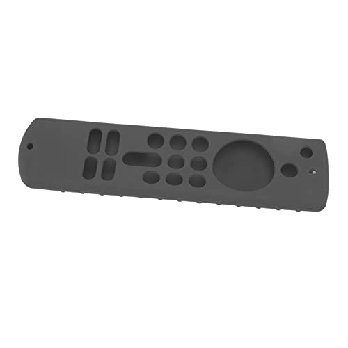 Silikonschutz Fernbedienung für Fire TV-Stick, Leichtes, Schocksicheres Fernbedienungskoffer, Anti-Rutsch-Hauthülle mit Lanyard, Weiches, Sicheres Material, Einfache Installation, Full (Graues Set) von Aramox