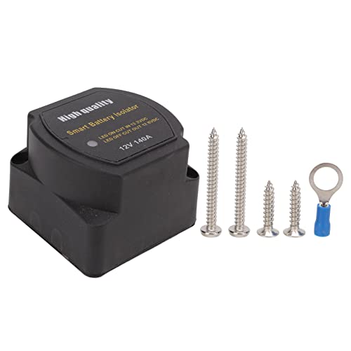 Smart Battery Isolator VSR Voltage Sensitive Relay 12V 140A IP65 Wasserdicht Universal für Auto Yacht RV ATV UTV von Aramox