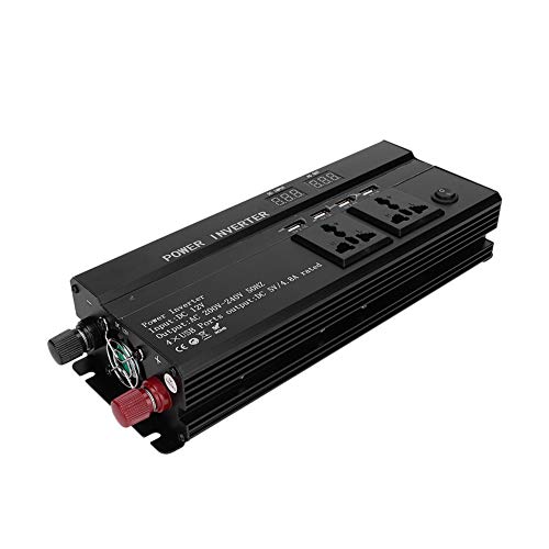 Stromrichter 4000W DC 12V zu AC 220V, Sinus-Wechselrichter LCD-Display Auto Reiner Sinus-Wechselrichter Wandler von Aramox