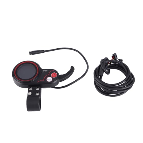 Tachometer mit LCD -Display für Elektrofahrrad -Daumengas, Vielseitig und Komfortabel, Einfache Installation, Geeignet für Elektro Roller, Elektro und E Mountain Fahrrad (24V) von Aramox