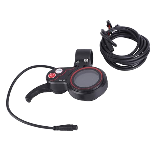 Tachometer mit LCD -Display für Elektrofahrrad -Daumengas, Vielseitig und Komfortabel, Einfache Installation, Geeignet für Elektro Roller, Elektro und E Mountain Fahrrad (48V) von Aramox