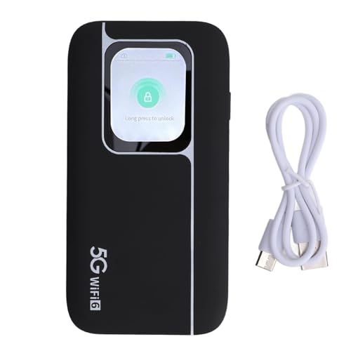 Tragbarer 5G Mobile Hotspot, 5G WiFi -Router mit 7100 MAh Batterie WiFi6 -Unterstützung Verbindet Bis zu 16 Geräte Großer Touchscreen IP67 -Design für Reisegeschäft Tragbarer 5G Mobile Hotspot, 5G WiFi -Router mit 7100 MAh Batterie WiFi6 -Unterstützung Verbindet Bis zu 16 Geräte Großer Touchscreen IP67 -Design für Reisegeschäft von Aramox