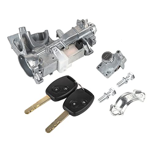 Zündschlüsselschalter, Zündschloss Zylinderschalter mit 2 Schlüsseln 06350‑SLE‑H11 Ersatz für Accord Odyssey Civic von Aramox