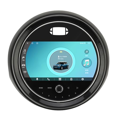 kompatible GPS-Navigation, 9-Zoll-Autoradio mit LED-Leuchten und 360°-Ansicht für Cooper Countryman F60 (8G+256G) von Aramox