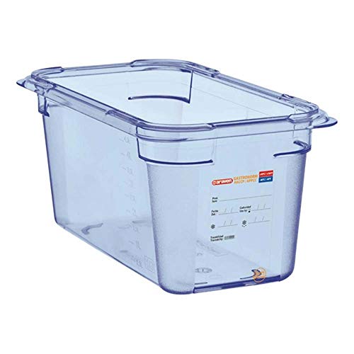 Araven GP576 GN1/4 ABS Lebensmittelbehälter, Blau, 150mm Araven GP576 GN1/4 ABS Lebensmittelbehälter, Blau, 150mm von Araven