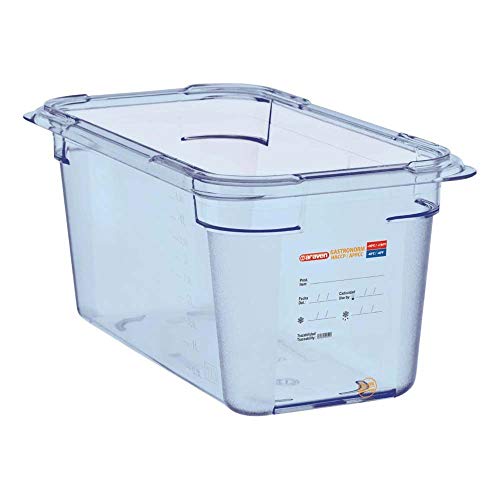 Araven GP580 GN1/3 Lebensmittelbehälter, Blau, 150mm, 150mm x 176mm x 325mm Araven GP580 GN1/3 Lebensmittelbehälter, Blau, 150mm, 150mm x 176mm x 325mm von Araven