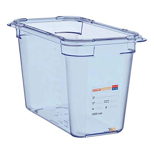 Araven GP581 GN1/3 Lebensmittelbehälter, Blau, 200mm von Araven
