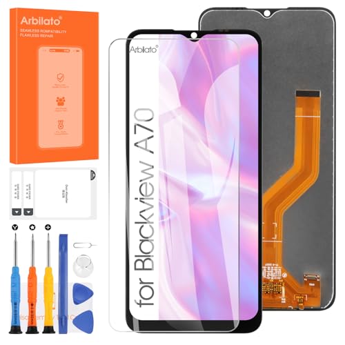 Arbilato LCD Display für Blackview A70/A70 Pro Digitalisierer LCD Touchscreen Ersatz Glas Komplett montiert Reparatur Kits 6,52 Zoll von Arbilato