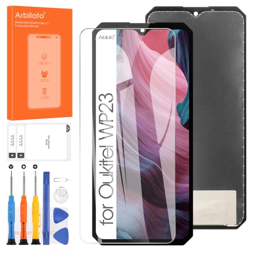 Display für Oukitel WP23/ WP23 Pro LCD Display Digitazer Montage Ersatz mit Reparaturwerkzeugen (Schwarz von Arbilato