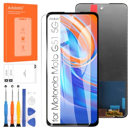 Für Motorola Moto G51 5G LCD Display – Ersatz Bildschirm für Motorola G51 5G XT2171-1 XT2171-2 Touchscreen Digitizer Ersatzdisplay Glas Reparatur Werkzeug von Arbilato