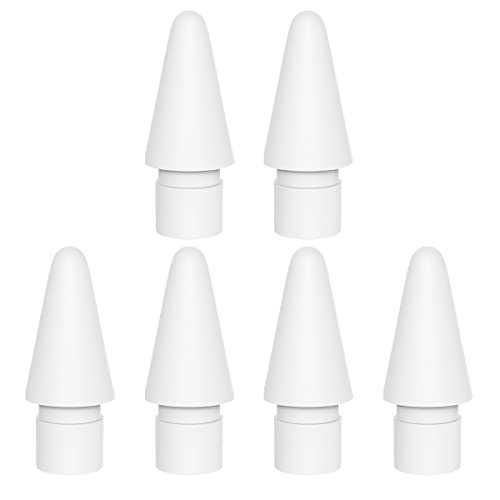 Tip Compatible with Apple Pencil nibs 1st & 2nd Generation Tips and iPad Pro iPencil White (6 Pack) von Arblel