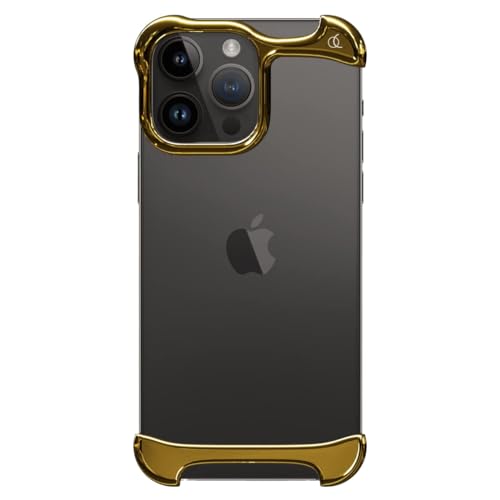 Arc Pulse Entworfen für iPhone 14 Pro Handyhülle (2023), schlanke, minimalistische, schützende Stoßdämpfung, Aluminiumschalen in Luft- und Raumfahrtqualität + Elastomer-Einlagen, einfache Passform, von Arc Pulse