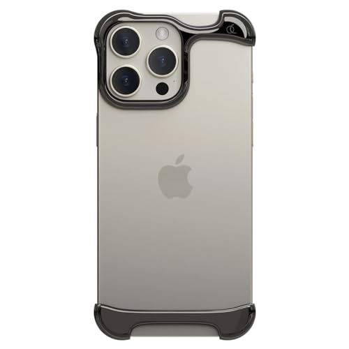 Arc Pulse Entworfen für iPhone 15 Pro Handyhülle (2023), minimalistischer Schutz, Stoßdämpfung, Aluminiumschalen in Luftfahrtqualität und Elastomer-Einlagen, einfache Passform, 17 cm (6,7 Zoll), von Arc Pulse