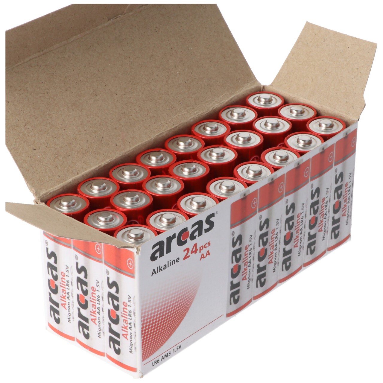 Alkaline Batterie LR6, AA, Mignon, 1,5 Volt 24 Stück Alkaline Batterie LR6, AA, Mignon, 1,5 Volt 24 Stück von Arcas