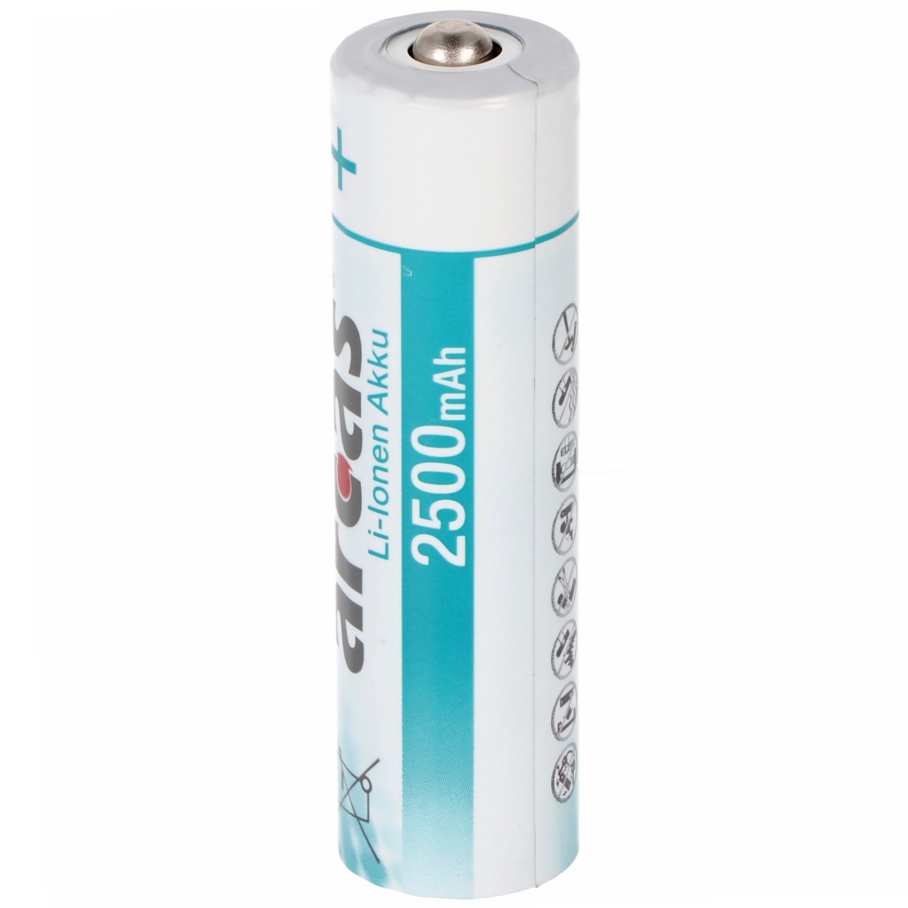 Lithium-Ion Akku 18650, 2500mAh, 3,7 Volt, 67,5 x 18,5mm Abmessungen beachten Lithium-Ion Akku 18650, 2500mAh, 3,7 Volt, 67,5 x 18,5mm Abmessungen beachten von Arcas