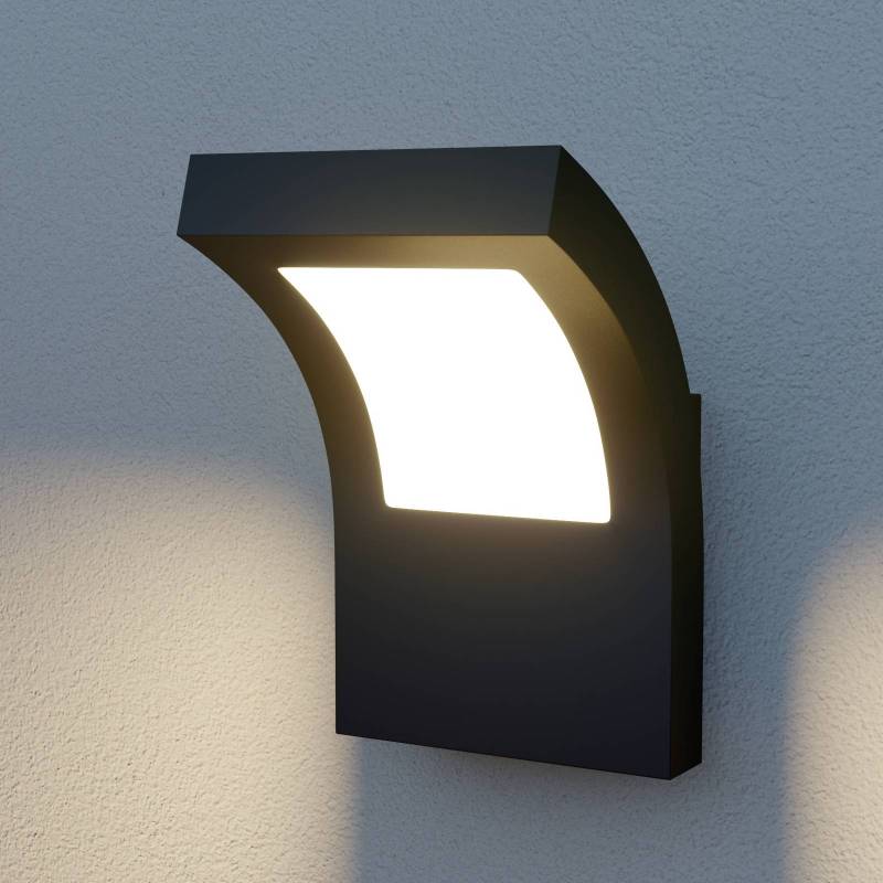 Arcchio LED-Außenwandleuchte Advik, IP65, anthrazit, Metall von Arcchio