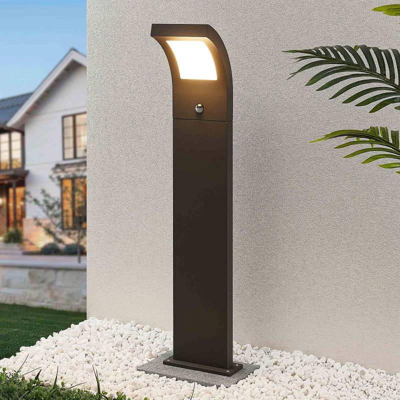 Arcchio LED-Wegelampe Advik, 100 cm, anthrazit, Sensor, IP54 von Arcchio