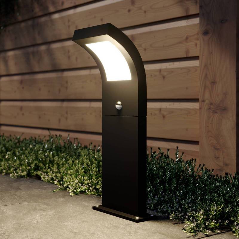 Arcchio LED-Wegelampe Advik, 60 cm, anthrazit, Sensor, IP54 von Arcchio