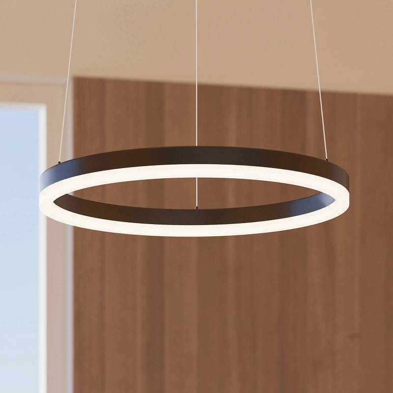 Arcchio LED-Hängeleuchte Albiona, schwarz, 1 Ring, Ø 40 cm von Arcchio
