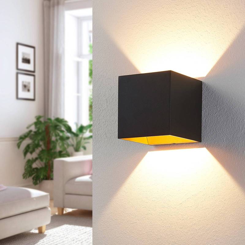 Arcchio Aldrina LED-Wandlampe, schwarz, 2er-Set von Arcchio