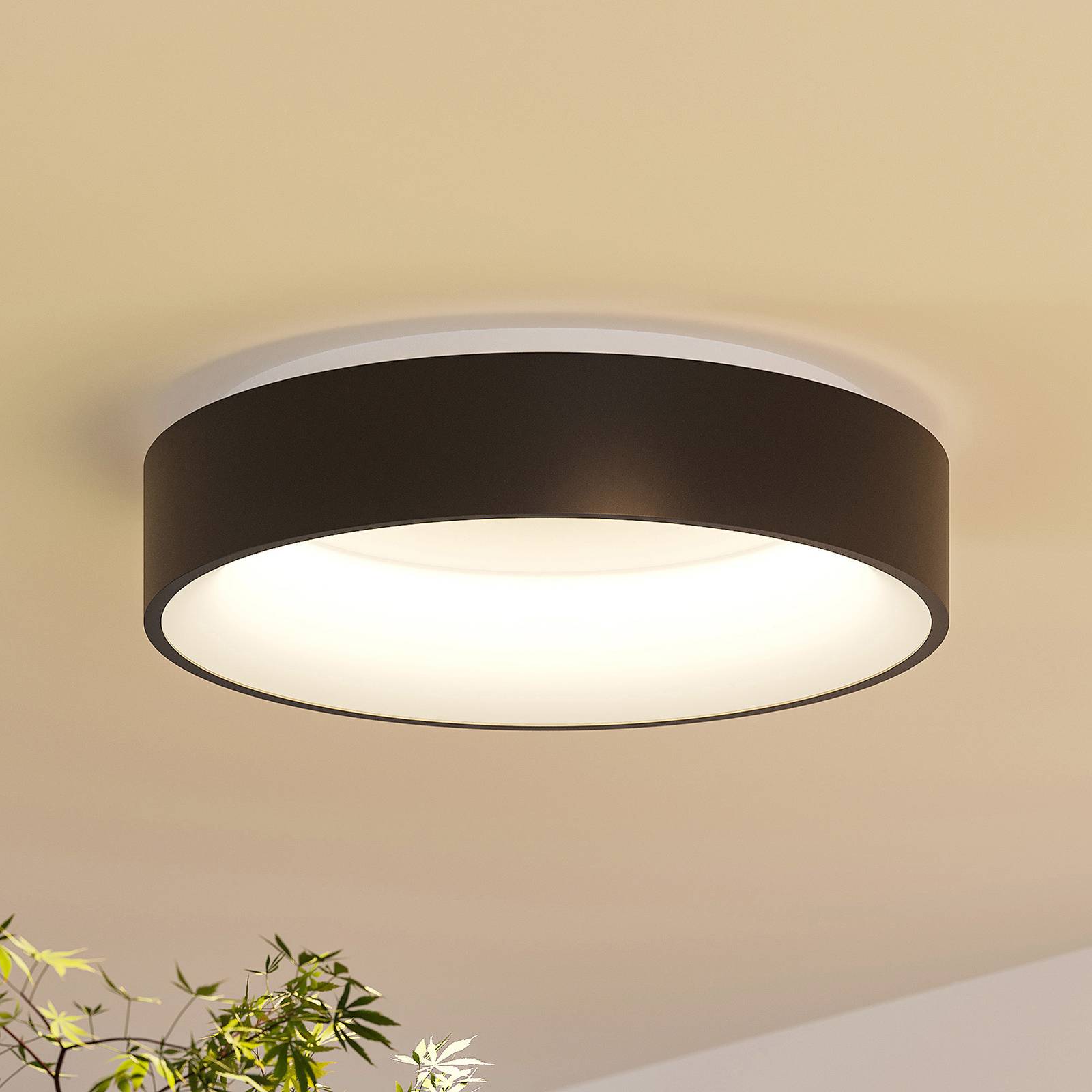 Arcchio LED-Deckenlampe Aleksi, Ø 45cm, schwarz, Metall, CCT Arcchio LED-Deckenlampe Aleksi, Ø 45cm, schwarz, Metall, CCT von Arcchio