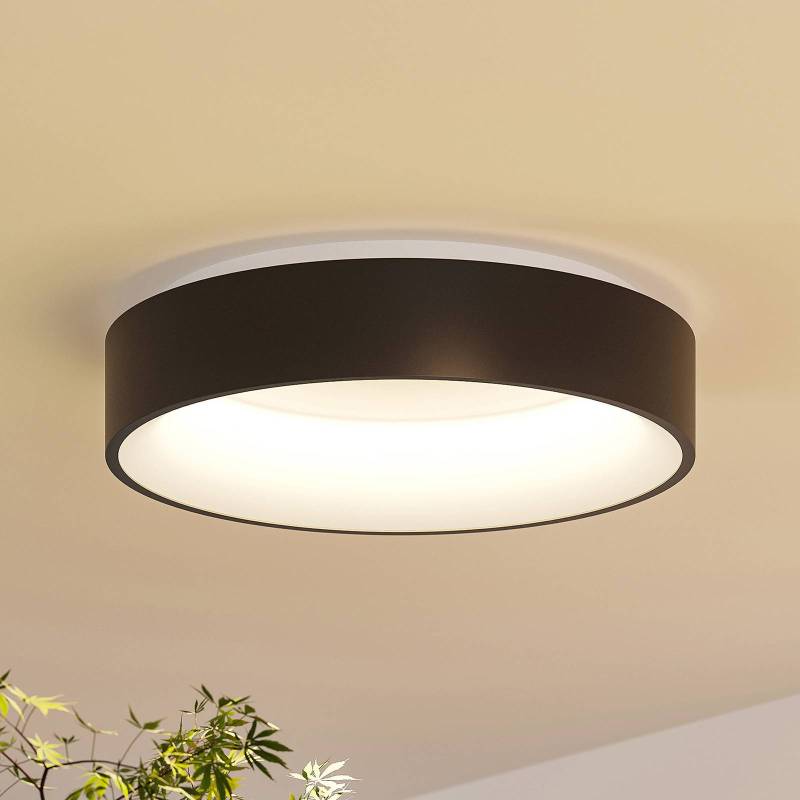 Arcchio LED-Deckenlampe Aleksi, Ø 45cm, schwarz, Metall, CCT von Arcchio