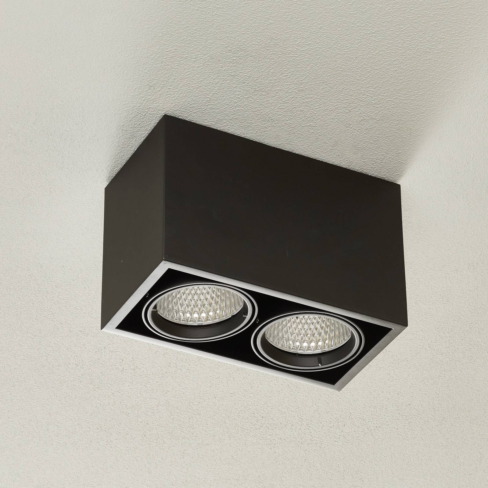 Arcchio Cirdan LED-Deckenlampe, 2-flammig, schwarz von Arcchio