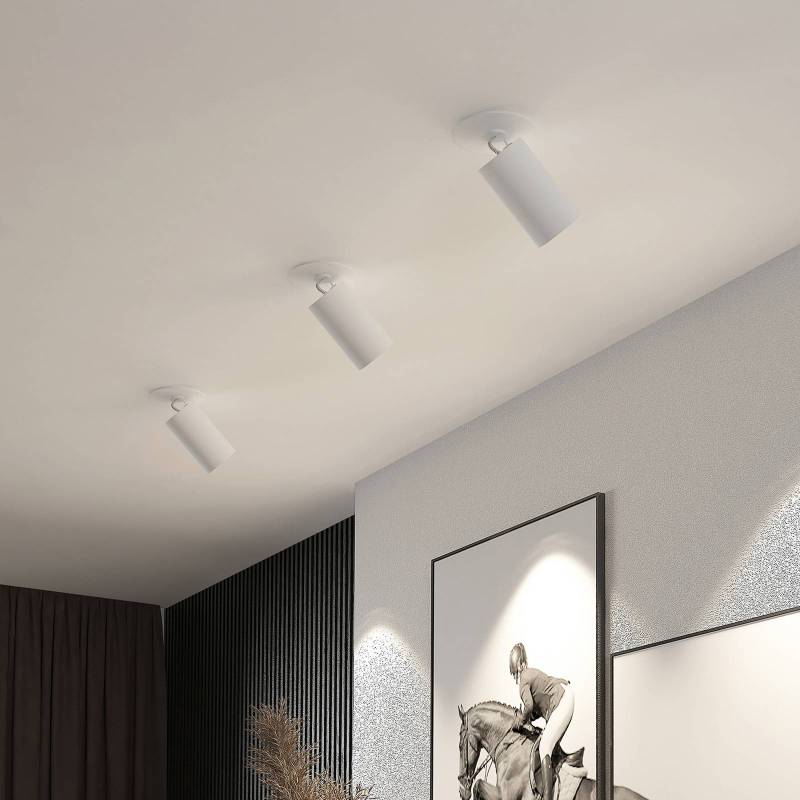 Arcchio Einbaustrahler Davin, weiß, Zylinder, 2er-Set von Arcchio