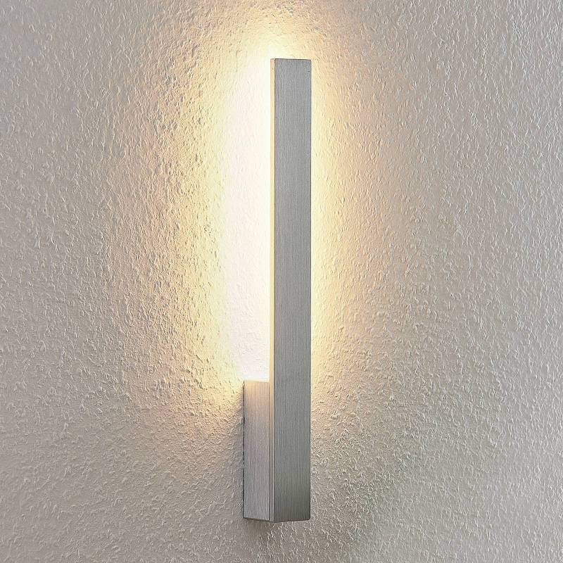 Arcchio LED-Wandleuchte Ivano, Höhe 43 cm, alu gebürstet von Arcchio
