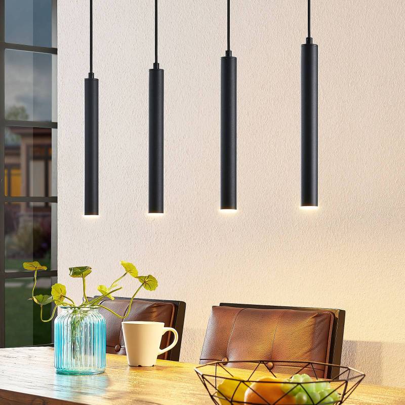 Arcchio LED-Hängeleuchte Kammeron, schwarz, Metall, 80 cm von Arcchio