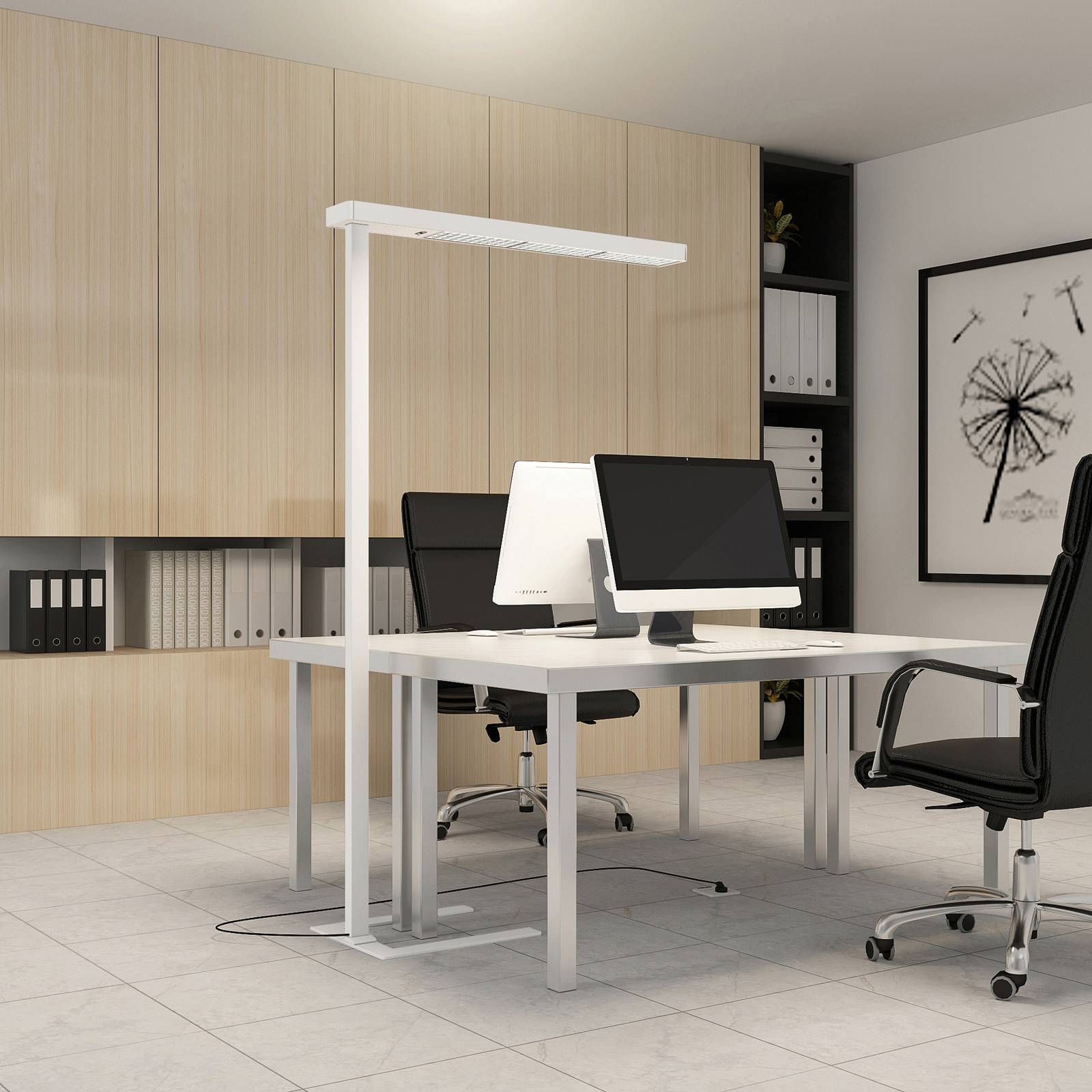 Arcchio LED-Bürostehlampe Susi, 2er-Set, weiß, Sensor Arcchio LED-Bürostehlampe Susi, 2er-Set, weiß, Sensor von Arcchio