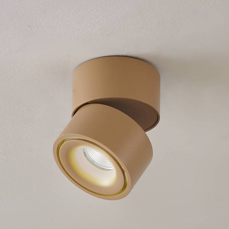 Arcchio LED-Deckenstrahler Rotari, braun, 1-flg., 8,9W von Arcchio
