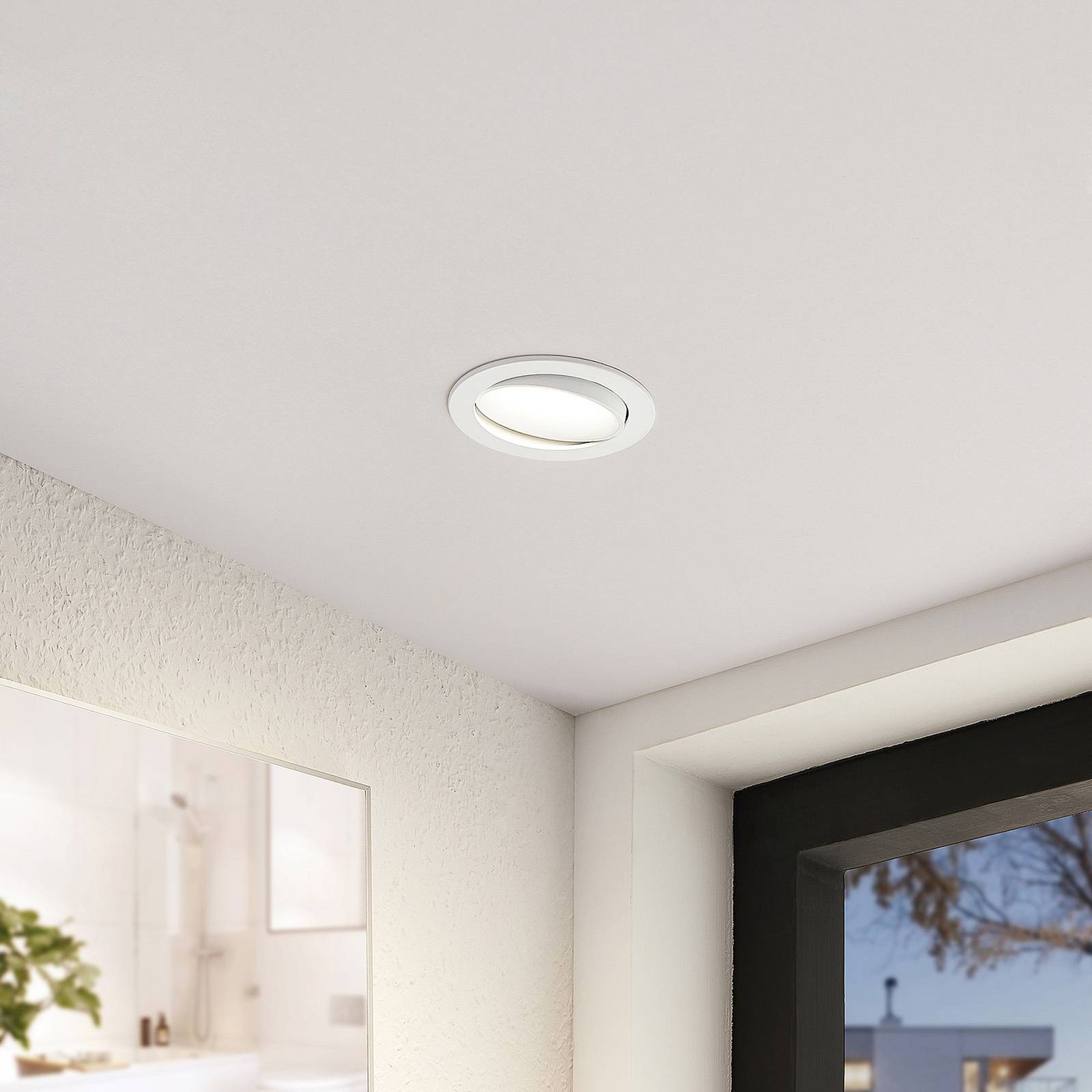 Arcchio LED-Einbaulampe Katerin, weiß, schwenkbar, 10er-Set von Arcchio