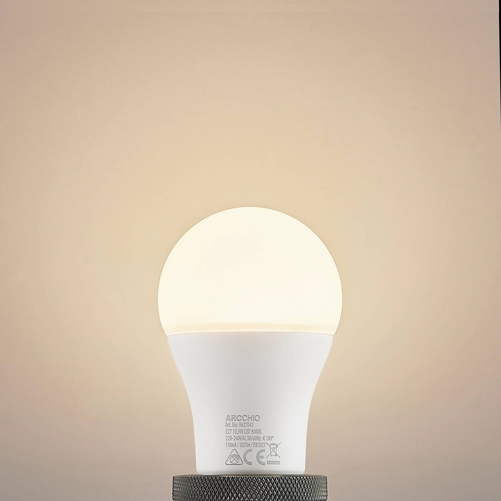Arcchio LED-Leuchtmittel E27 A60 13,5W opal 3.000K 1521lm von Arcchio