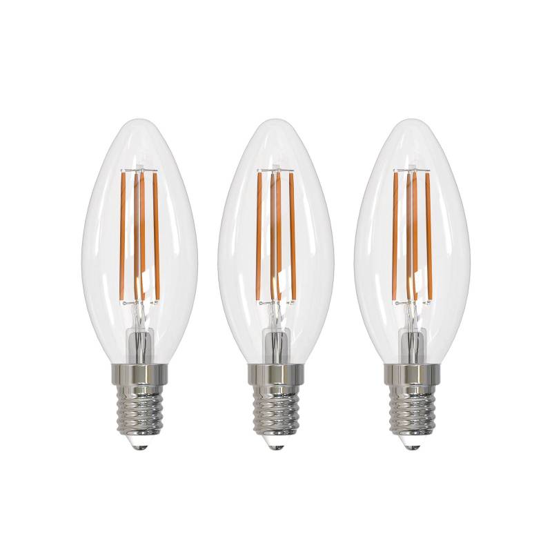 Arcchio LED-Leuchtmittel Filament E14 Kerze, 3er-Set, 4000 K von Arcchio