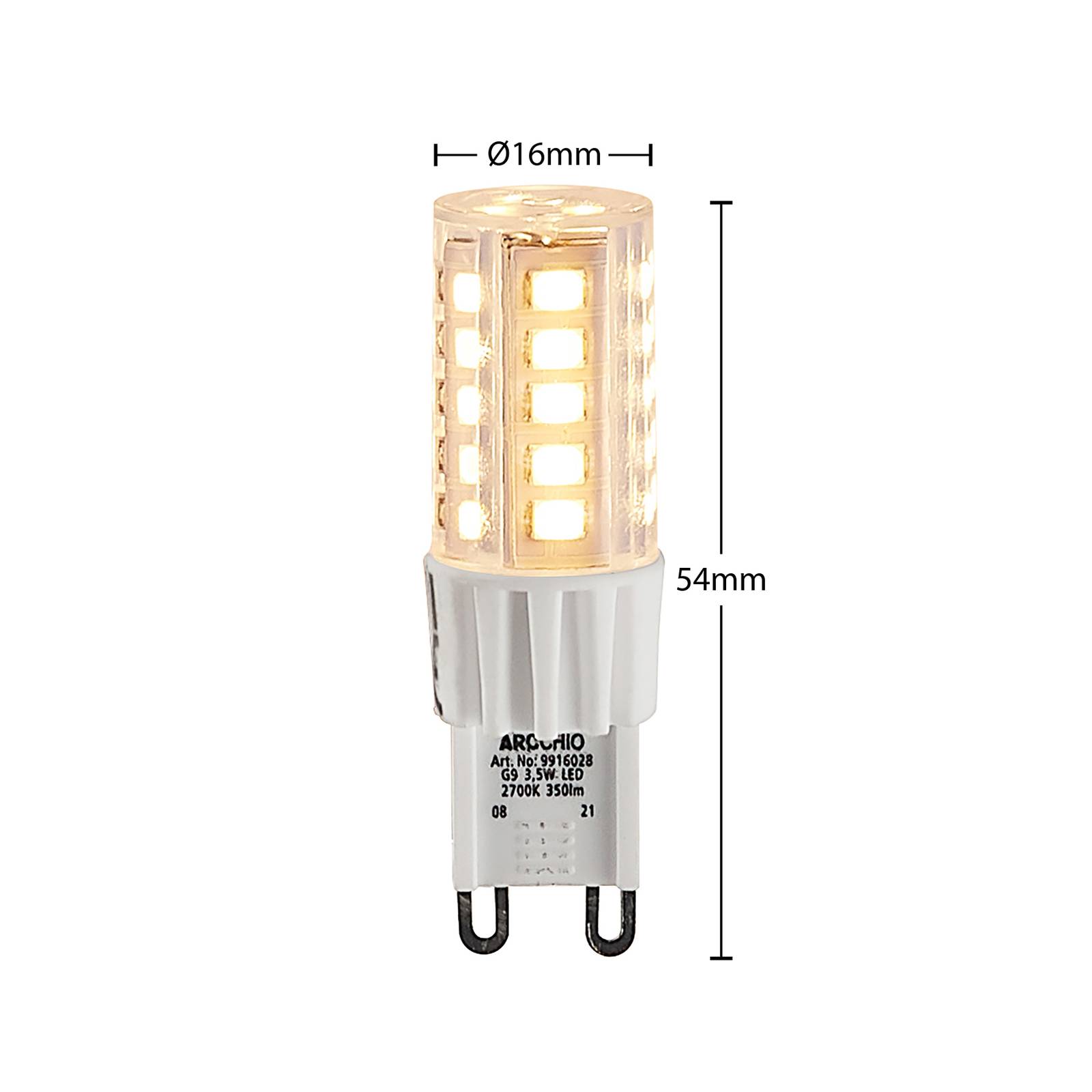 Arcchio LED-Stiftsockellampe G9 3,5W 827 10er-Set von Arcchio